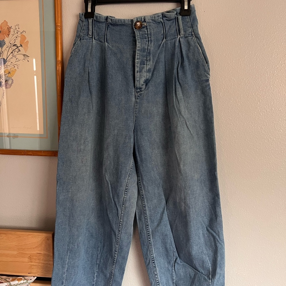 Free People Light Blue High Rise Jeans